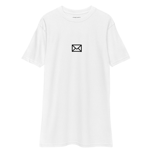 E mail icon shirt white